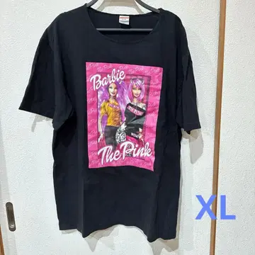 Barbie 반팔 티셔츠 블랙 XL Y2K