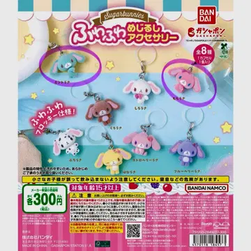 Sugarbunnies 후와후와 메지루시 액세서리 민트 토끼 모모 토끼