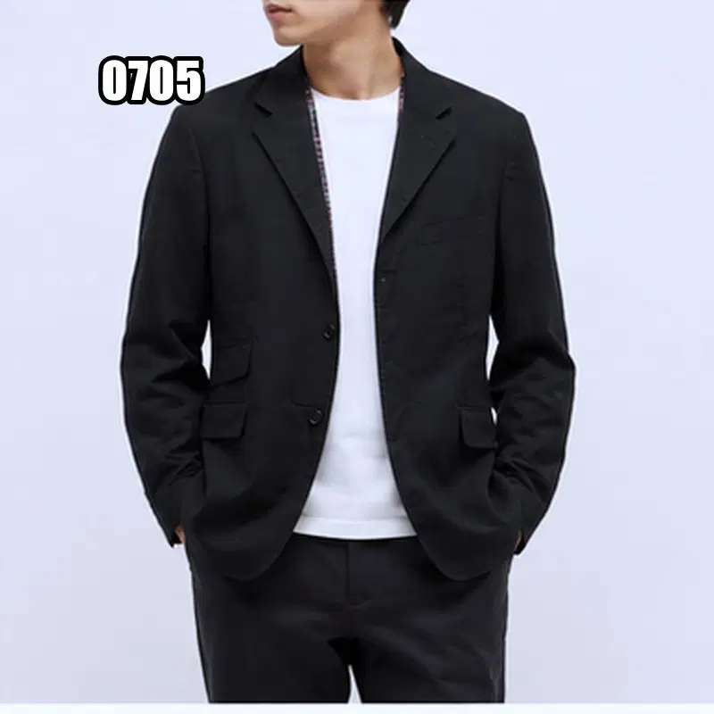 L 버버리 블랙라벨 레더 블레이저 자켓