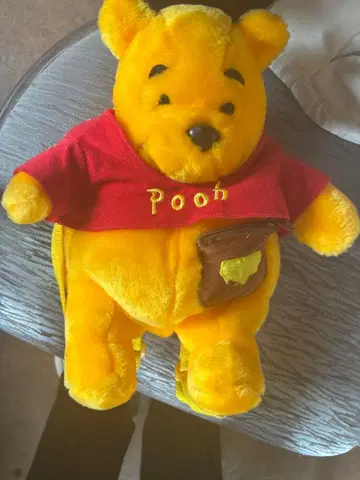 곰돌이 푸 봉제 인형 백팩
