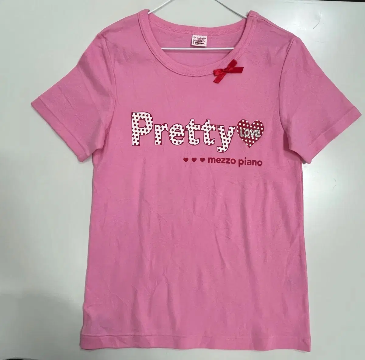 일본 160 메조피아노 여아 프리티 티셔츠