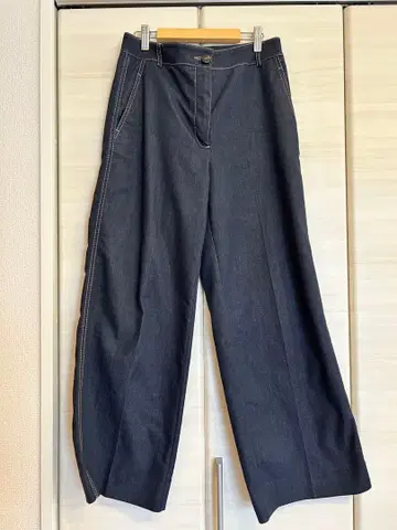 ZARA 탑 스티치 스트레이트 핏 팬츠 사이즈 S