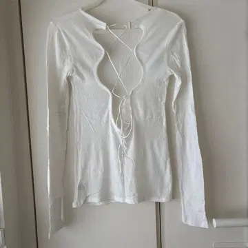Searoomlynn Soft sheer RIB 레이스업 상의