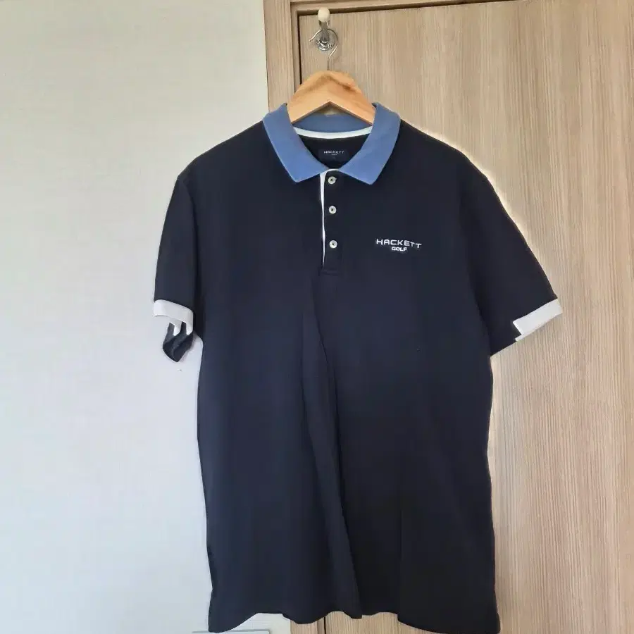 해켓 골프 반팔 카라티 네이비 라지(100-105)