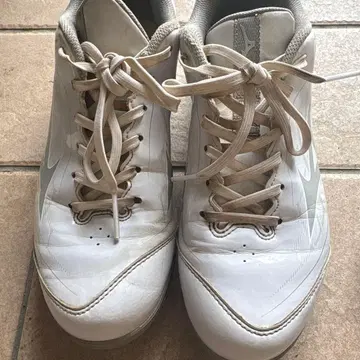 가격 인하! MIZUNO 야구용 스파이크 화이트 25.0cm