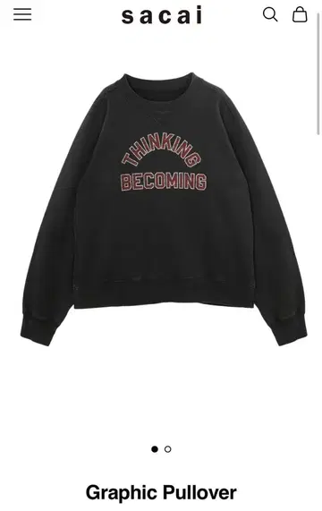 sacai 26aw Graphic Pullover 사이즈 3