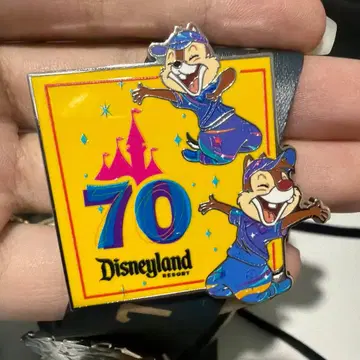 [해외 디즈니] Disneyland 70주년 핀 배지 칩과 데일