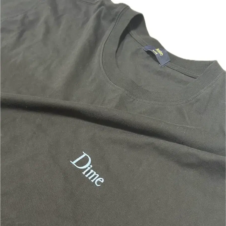 [XL] Dime 스몰 로고 티셔츠 블랙