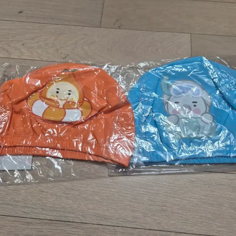 제주도 캐릭터 수영모자 2개 세트