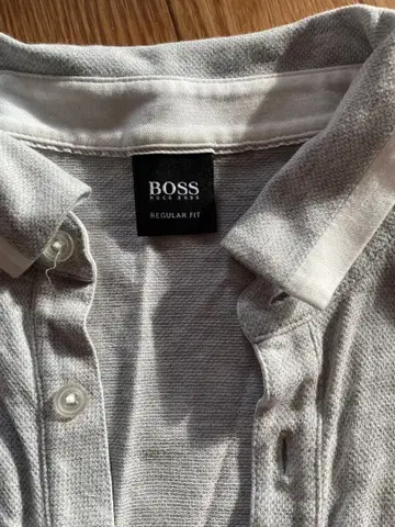 BOSS HUGO BOSS 피케 셔츠 그레이