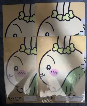 치이카와 영화 인어섬의 비밀 극장판 예매권 특전 클리어 파일 4장