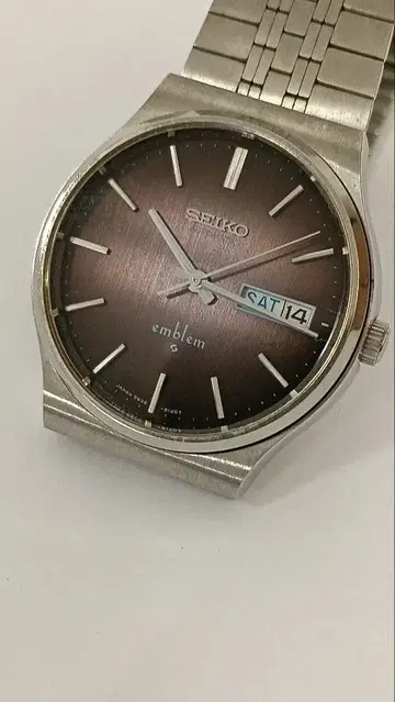 SEIKO EMBLEM 세이코 엠블럼 자동 와인딩 남성용 손목시계
