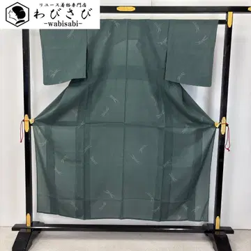 여름 기모노 코몬 잠자리 철심강색 K-5972