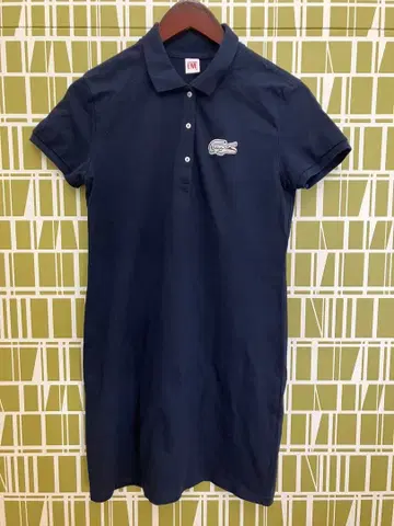 라코스테 라이브 폴로 셔츠 원피스 네이비 M 사이즈 LACOSTE