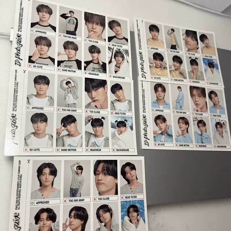 2024 에이티즈 시즌그리팅 ID 포토가이드 증명사진