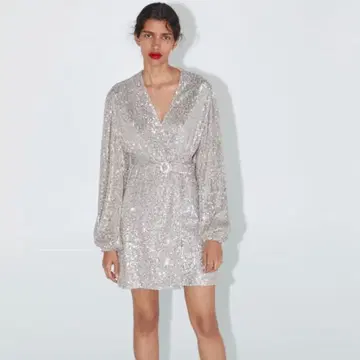 Zara 스팽글 원피스