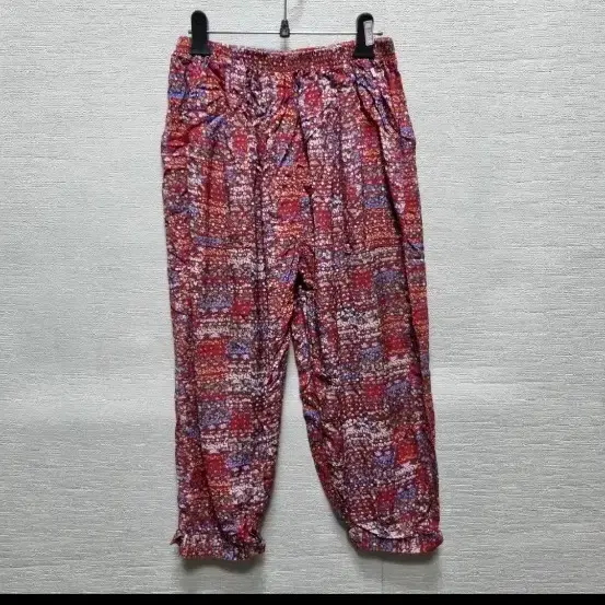 v476 인견 패턴 반바지 레드
