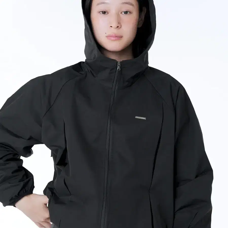 미세키서울 Hoodie windbreaker jacket BLACK