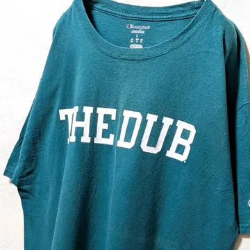 챔피온 THE DUB 시호크스 티셔츠 L 그린 녹색 구제 의류
