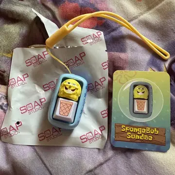 스펀지 밥 키캡 키홀더 박스 없음