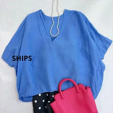 SHIPS 쉽스 키넥 블라우스 블루 프리 사이즈
