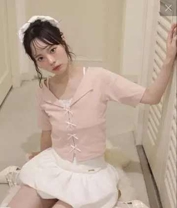 NICE CLAUP 벌룬 스커트 화이트