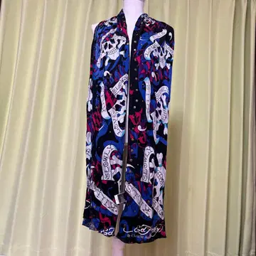 Ed Hardy 스컬 러브 킬 대형 면 100% 스톨