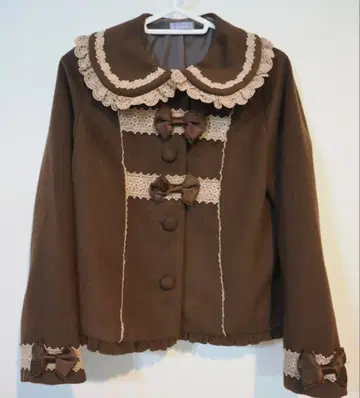 axes femme kawaii 액시즈 숏코트 브라운