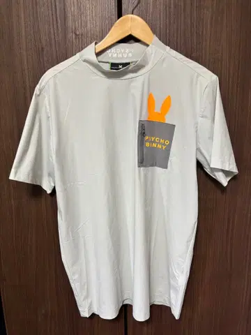 사이코 버니 골프용 모크넥 셔츠 라이트 그레이 XL