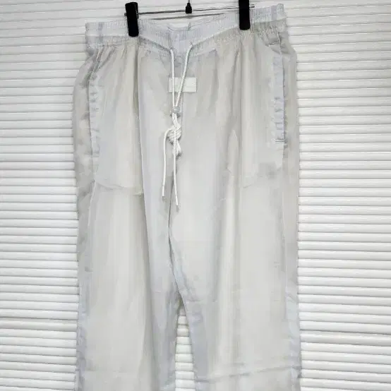 나이키 시스루 화이트 트레이닝바지 L
