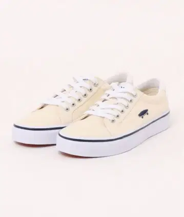 VANS 캔버스 스니커즈 아이보리 스케이트보드 자수
