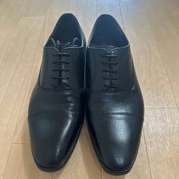 남성용 스트레이트 팁 가죽 신발 블랙 27cm 가죽 신발