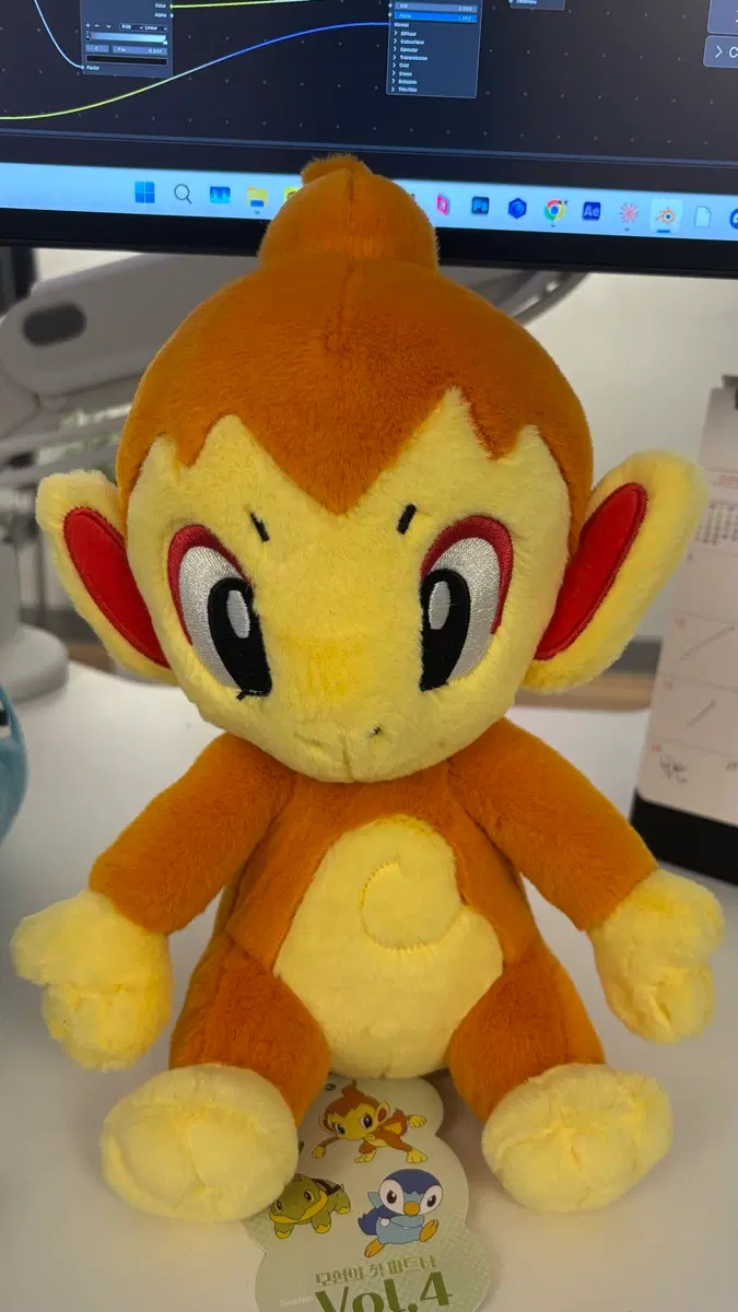 신상품 포켓몬스터 30주년 불꽃숭이 20cm 봉제인형 (방금 뽑은 새상품)