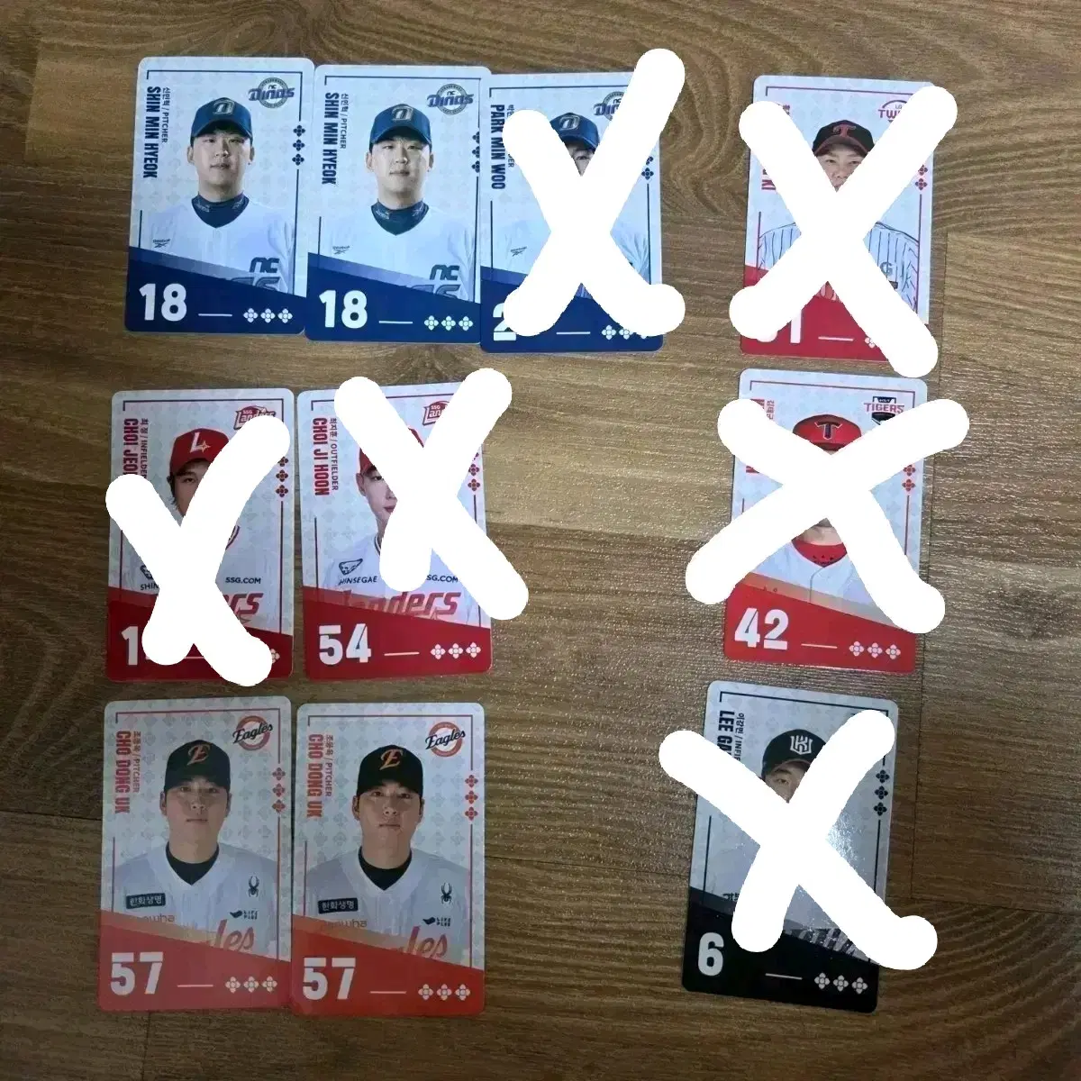KBO 야구 팔도비빔면 카드 판매합니다