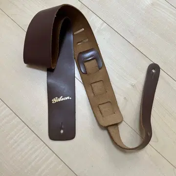 Gibson 깁슨 기타 스트랩 가죽 브라운