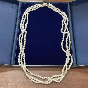 유품 정리 생전 정리 담수 진주 롱 목걸이 3연