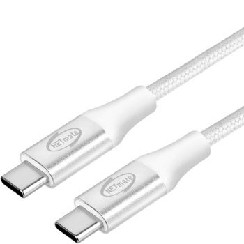 USB2.0 C to C 패브릭 케이블 1m 화이트