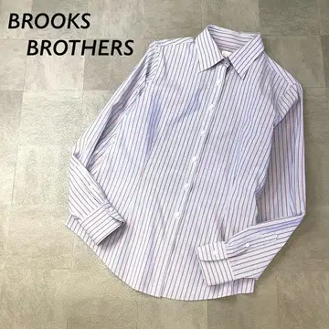 BROOKS BROTHERS 스트라이프 버튼 다운 셔츠 라이트 블루