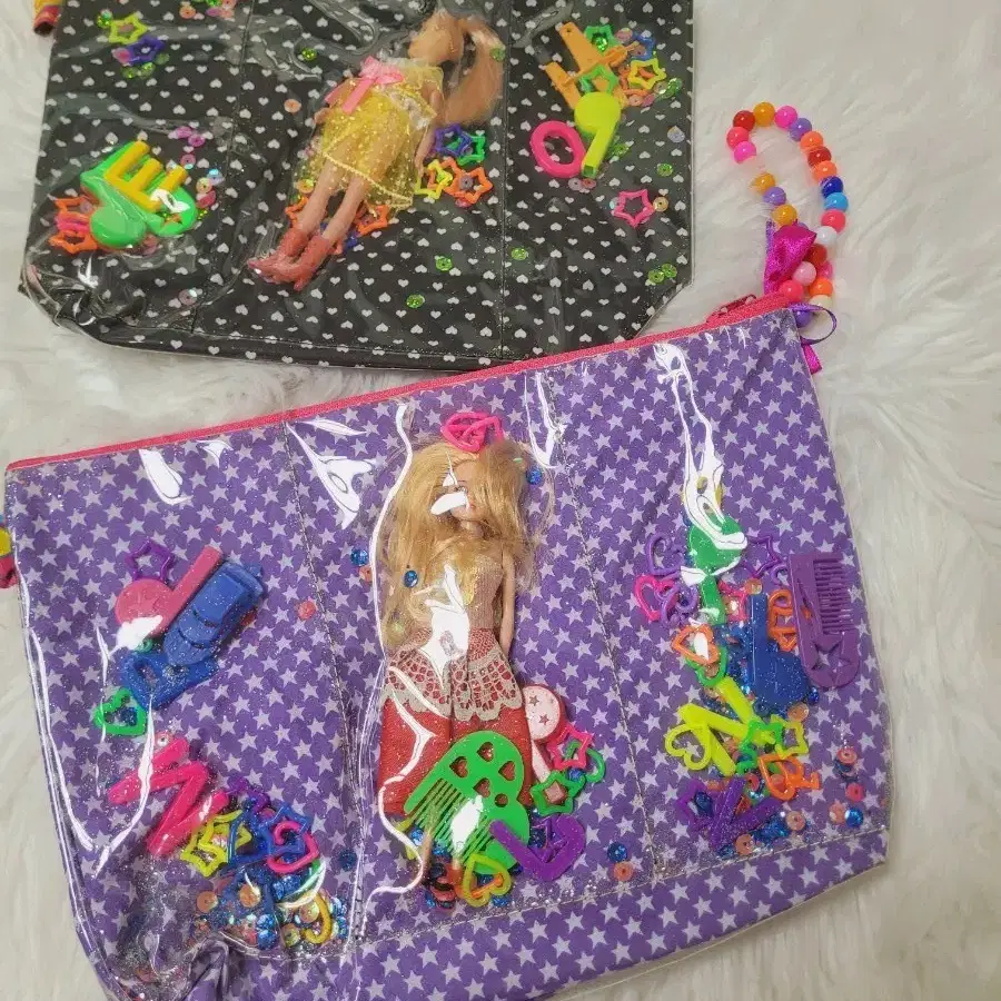 수입 블링 인형 파우치 세트