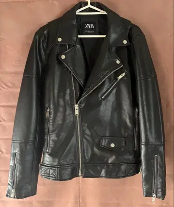 ZARA 더블 라이더 자켓 블랙