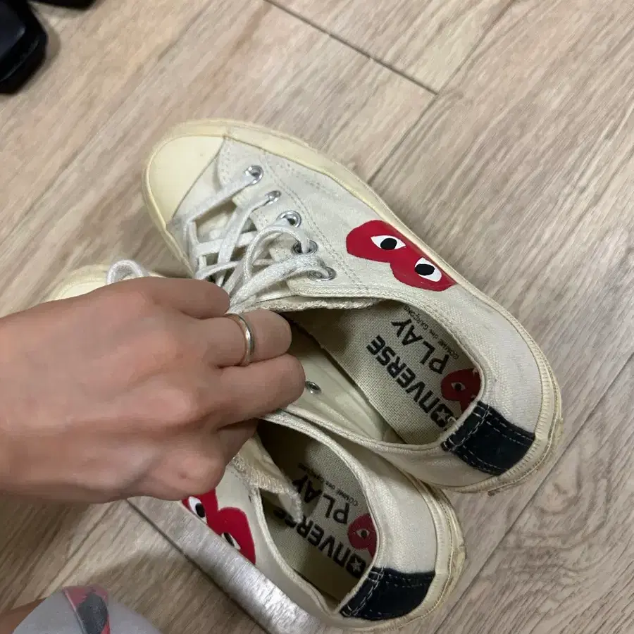 230 컨버스 꼼데가르송 척테일러 로우 화이트