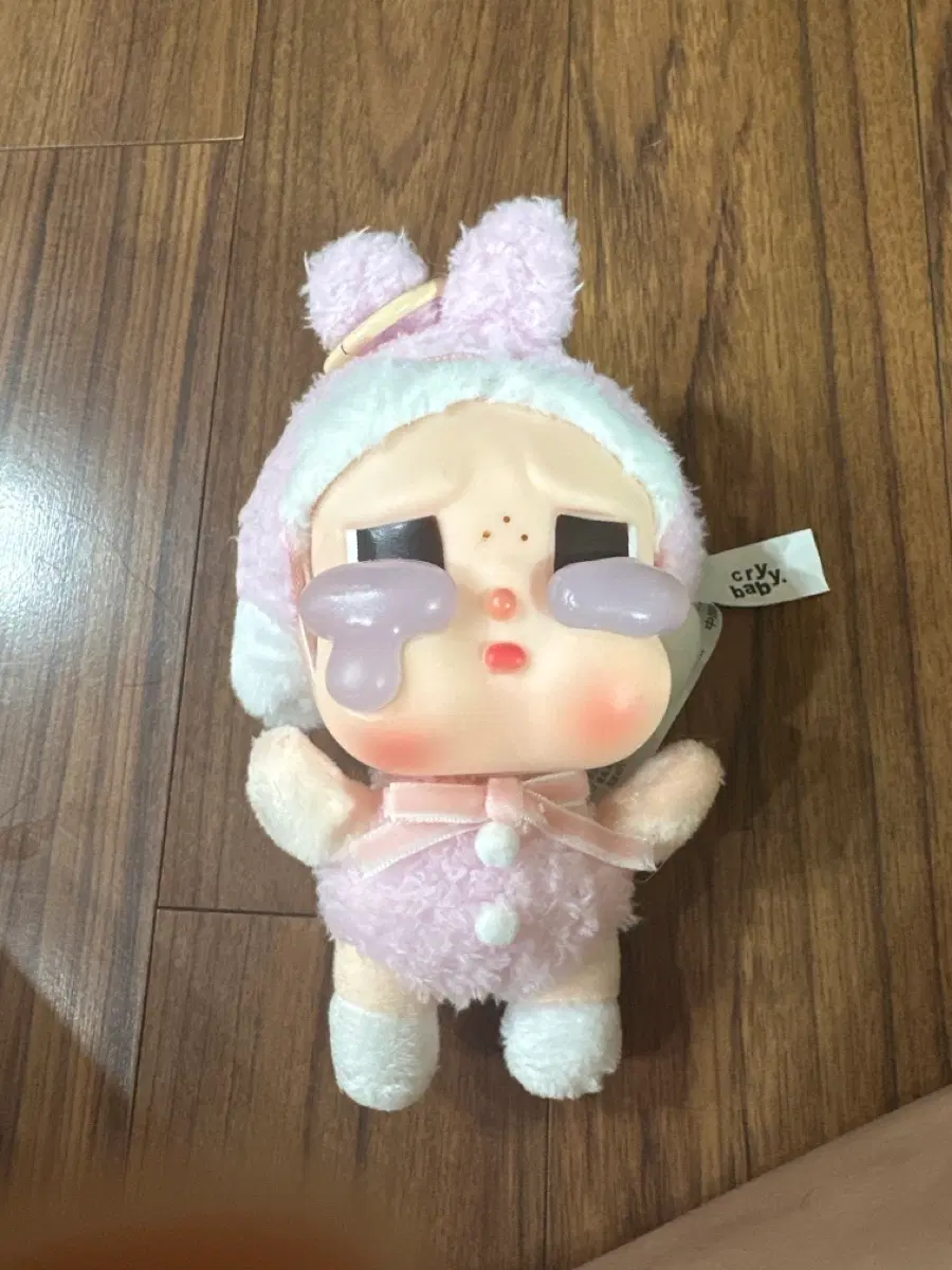 팝마트 크라이베이비 크라잉  플러시 키링 토끼.라부부키링.