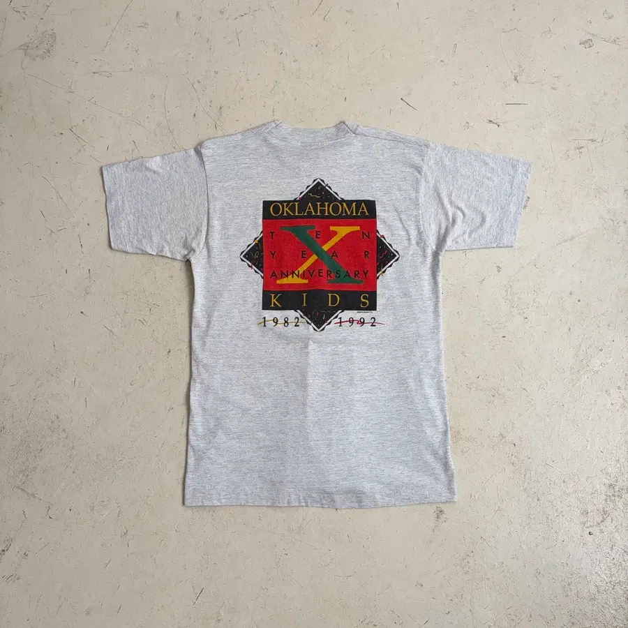 90s USA OKLAHOMA KIDS 빈티지 반팔티 M