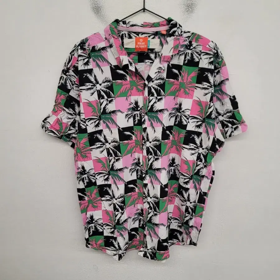 [105/XL] FREE PLANET 하와이안 셔츠 / USA