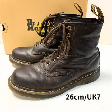 26cm/UK7 Dr.Martens 1460 8홀 부츠 부츠 브라운