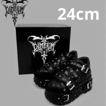 Dimmoire REFLEM DIMREM 초 프릴 벨트 신발 24 통굽