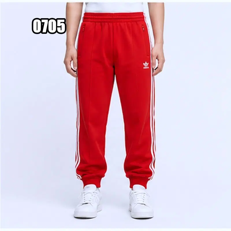 XL 아디다스 남성 레드 SST 트랙 팬츠