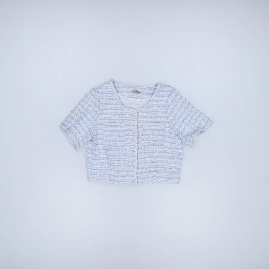 F 블루레이스 여성 반팔 트위드 0713H
