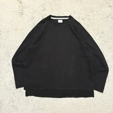 넘버나인 긴팔 티셔츠 블랙 일본제 음표 테이프