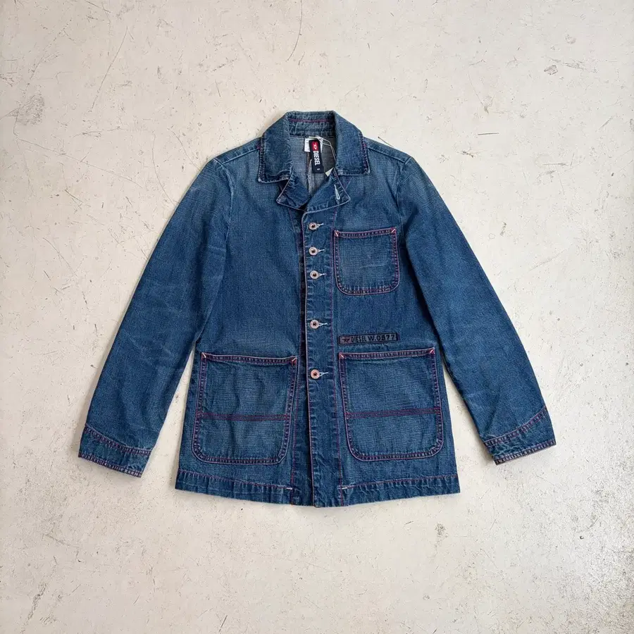 90s DIESEL 디젤 빈티지 데님 커버올 자켓 S